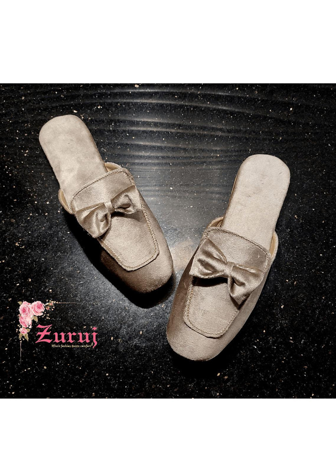 Zuruj Festive Style Mules ML-V-silver