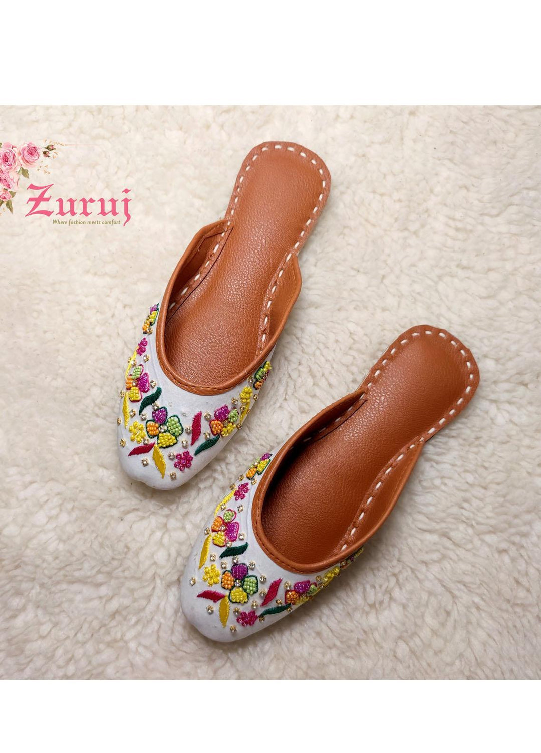 Zuruj Festive Style Backless Khussay JU-180