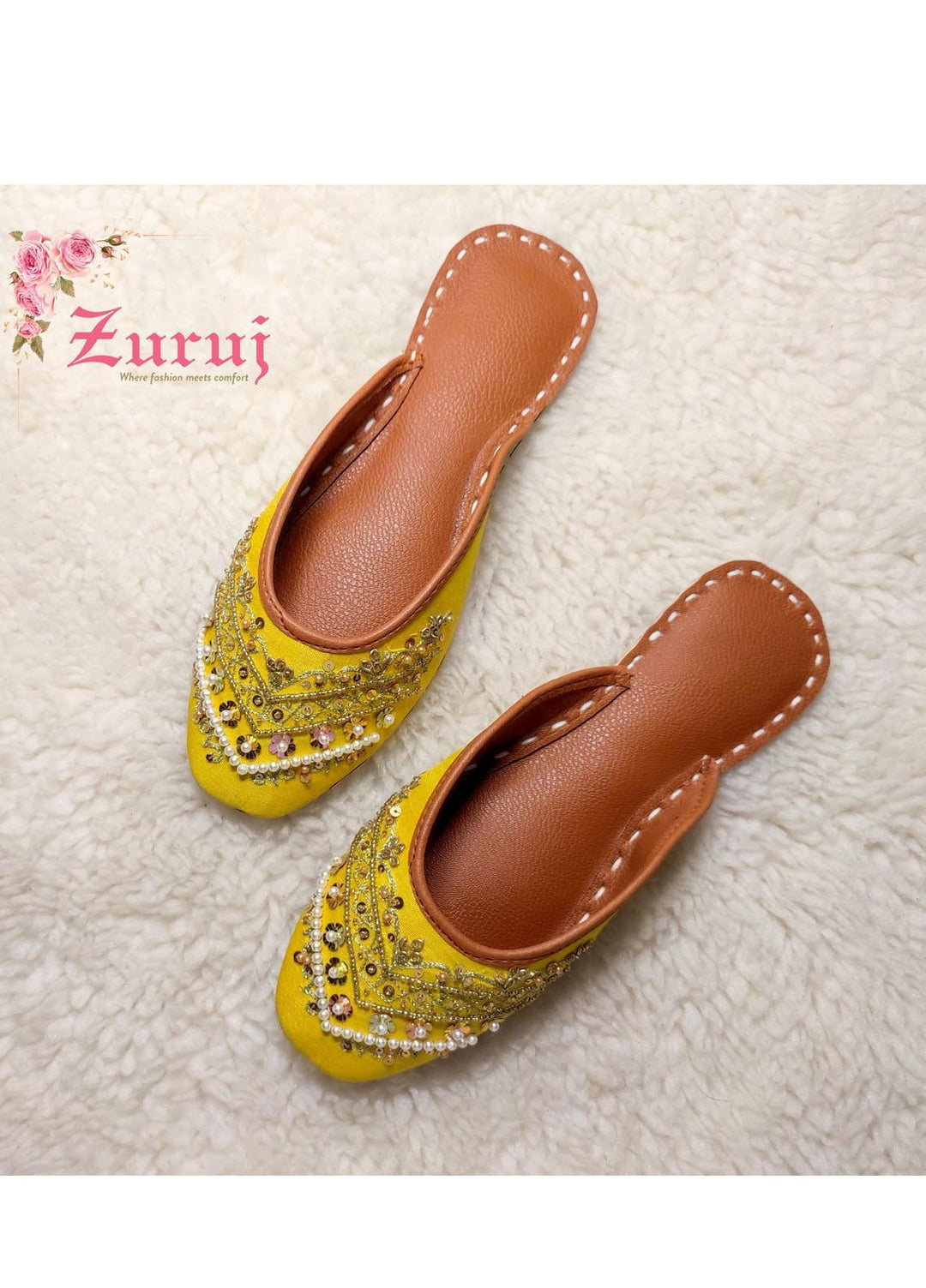 Zuruj Festive Style Backless Khussay JU-167