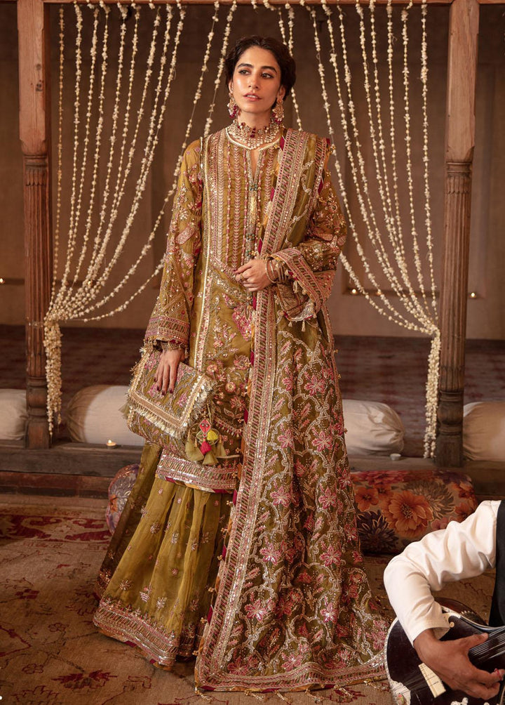 Zarlish by Mohsin Naveed Ranjha Embroidered Organza Suits Unstitched 3 Piece MNR22Z ZWU22-13 Iqbal Bano - Festive Collection