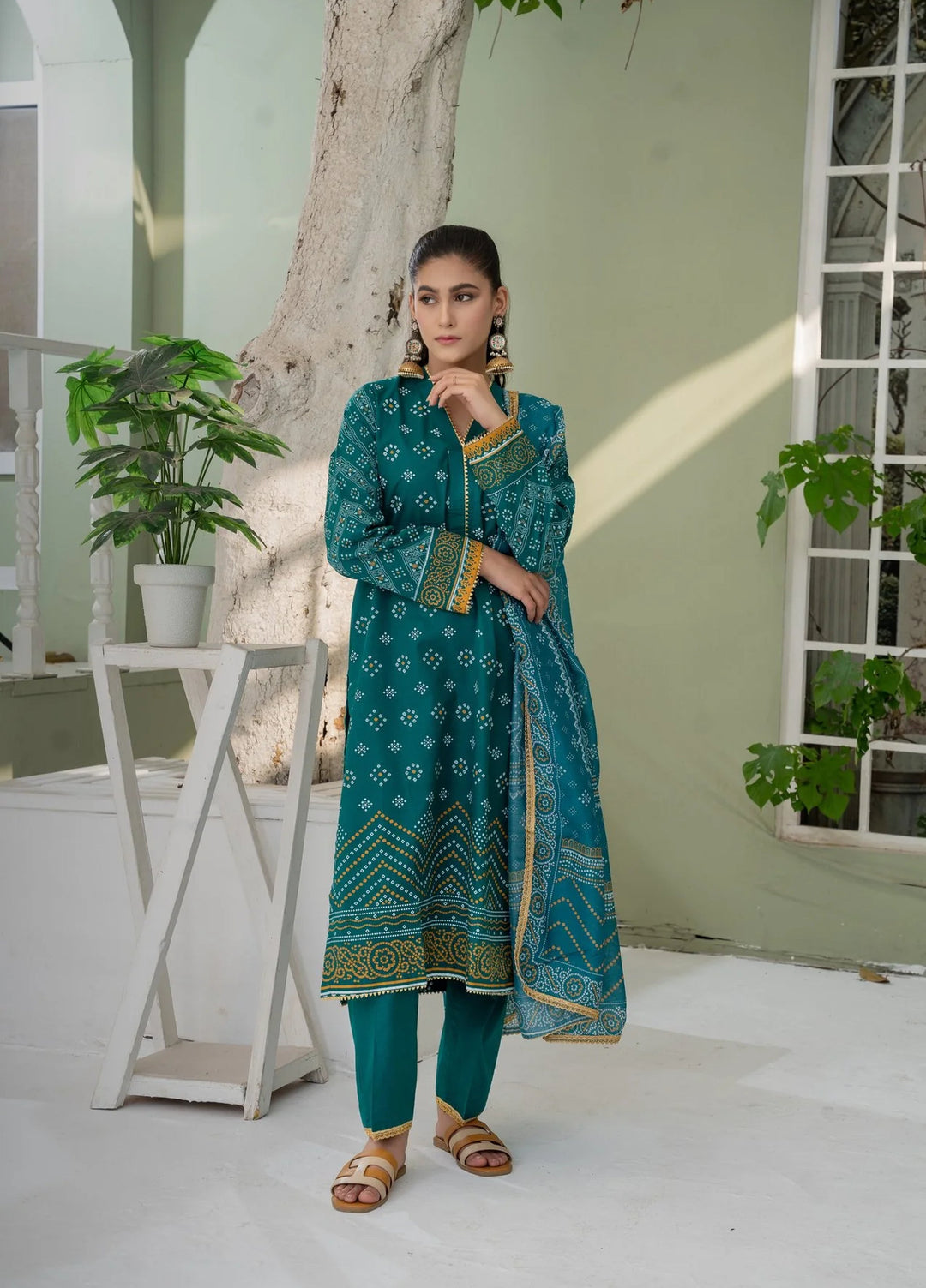 La Elise Women RTW Embroidered Lawn 3 Piece Suit 0000603 Zoya - Casual Collection
