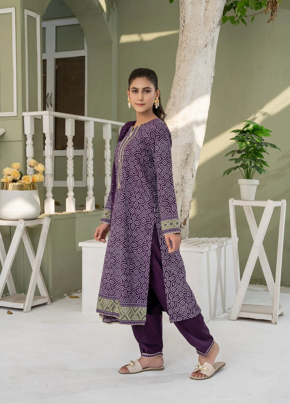La Elise Women RTW Embroidered Lawn 3 Piece Suit 0000605 Anya - Casual Collection