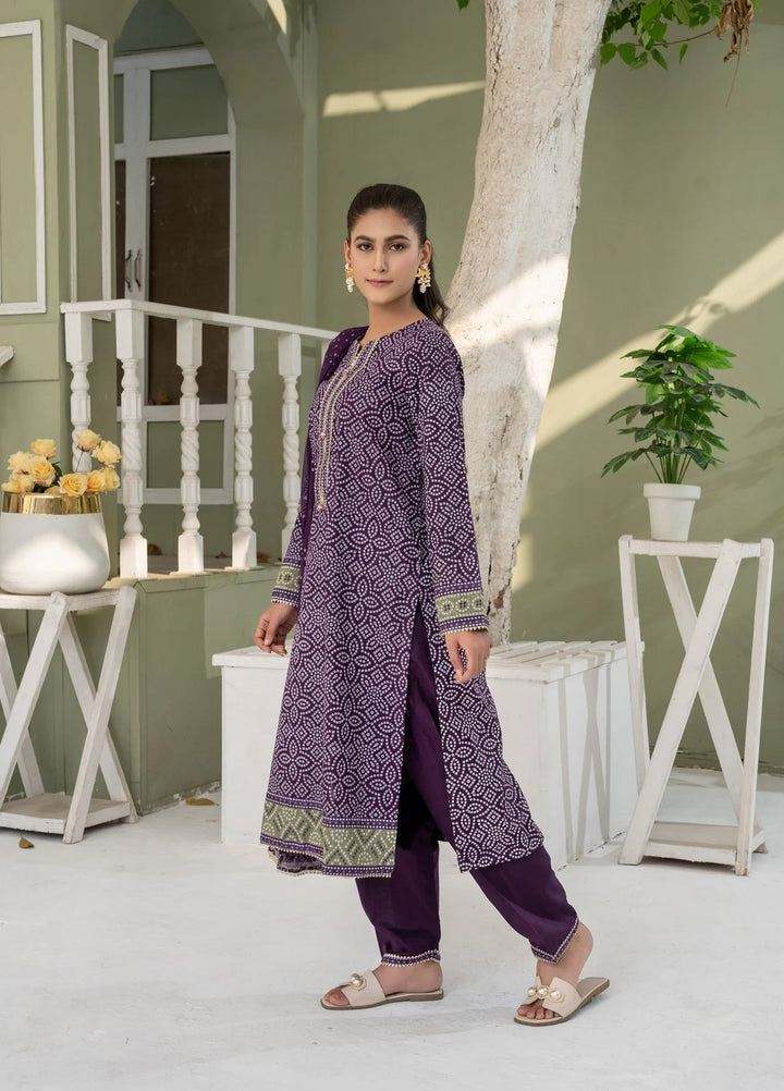 La Elise Women RTW Embroidered Lawn 3 Piece Suit 0000605 Anya - Casual Collection