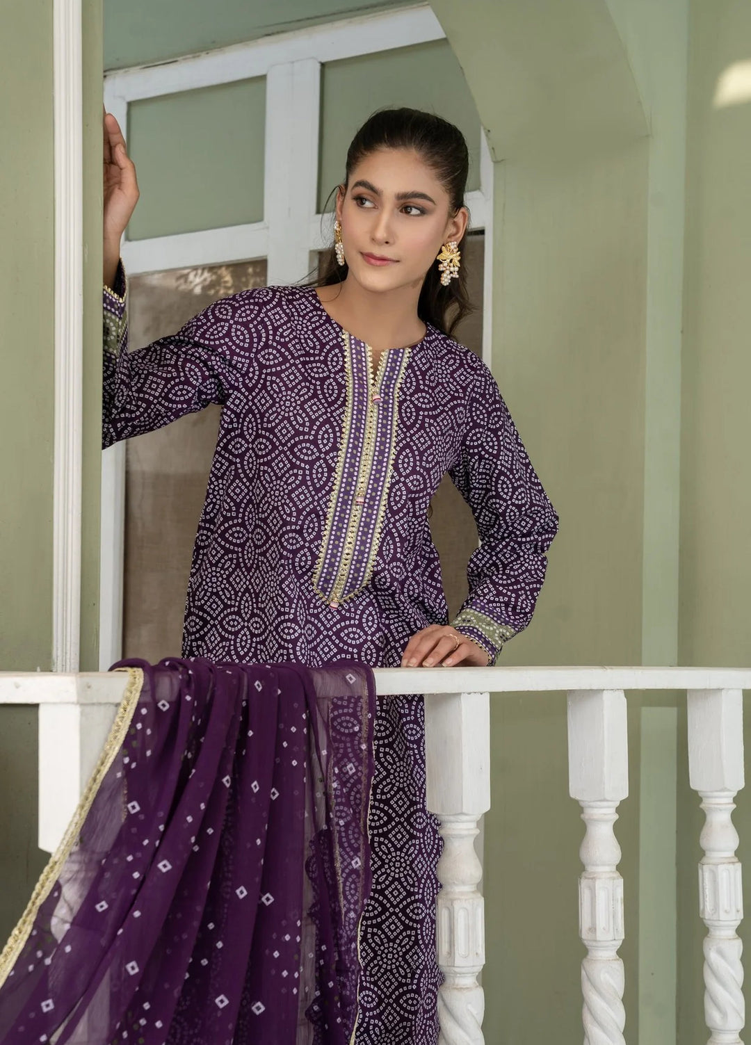 La Elise Women RTW Embroidered Lawn 3 Piece Suit 0000605 Anya - Casual Collection