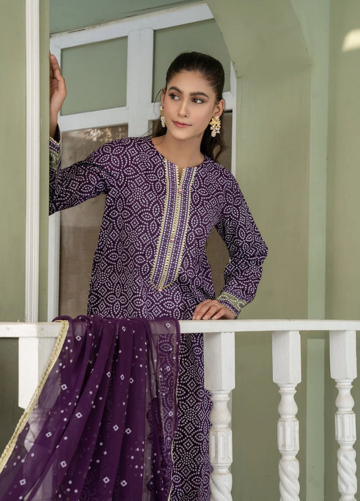 La Elise Women RTW Embroidered Lawn 3 Piece Suit 0000605 Anya - Casual Collection