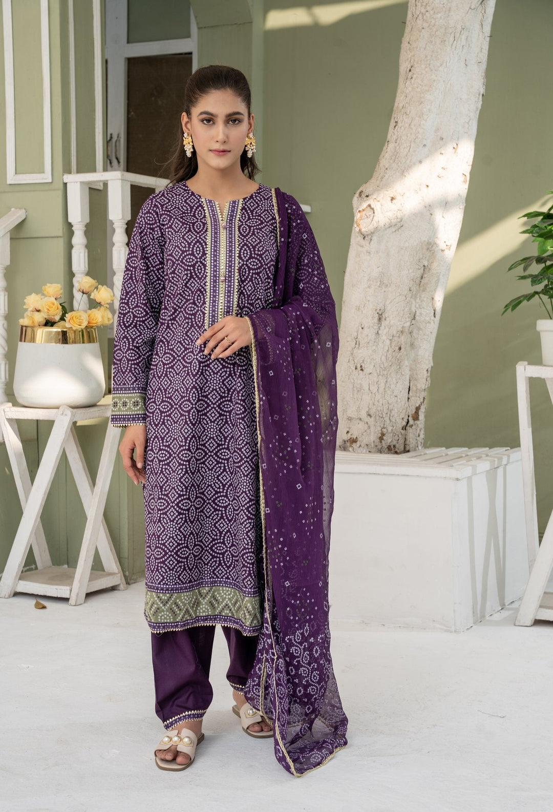La Elise Women RTW Embroidered Lawn 3 Piece Suit 0000605 Anya - Casual Collection
