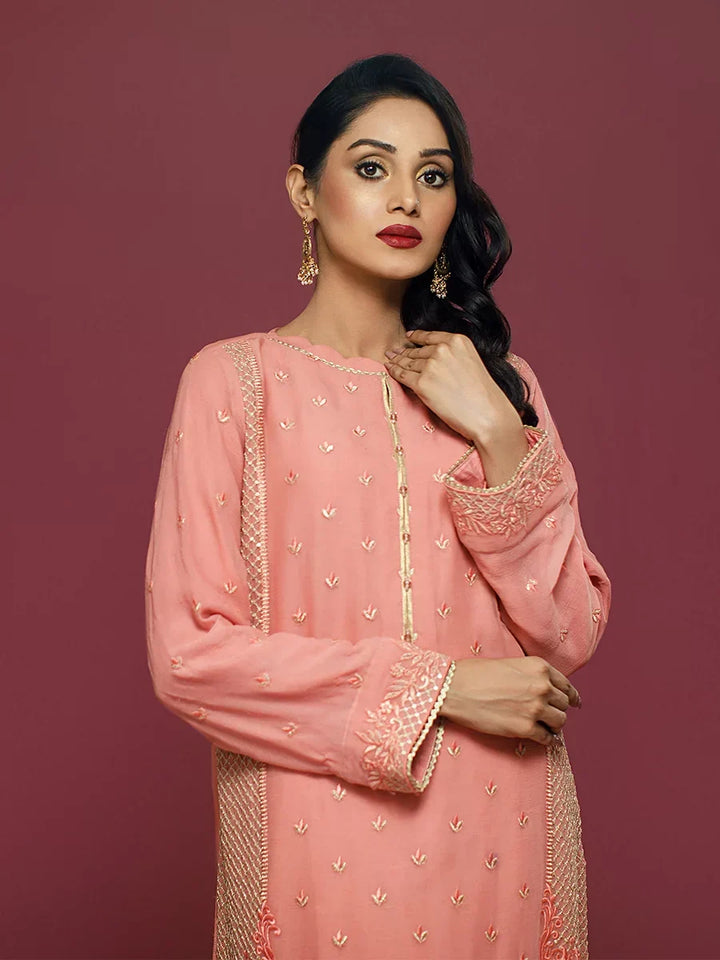 Salitex Women Embroidered Chiffon 2 Piece Suit LPS24LFT004 - Summer Collection