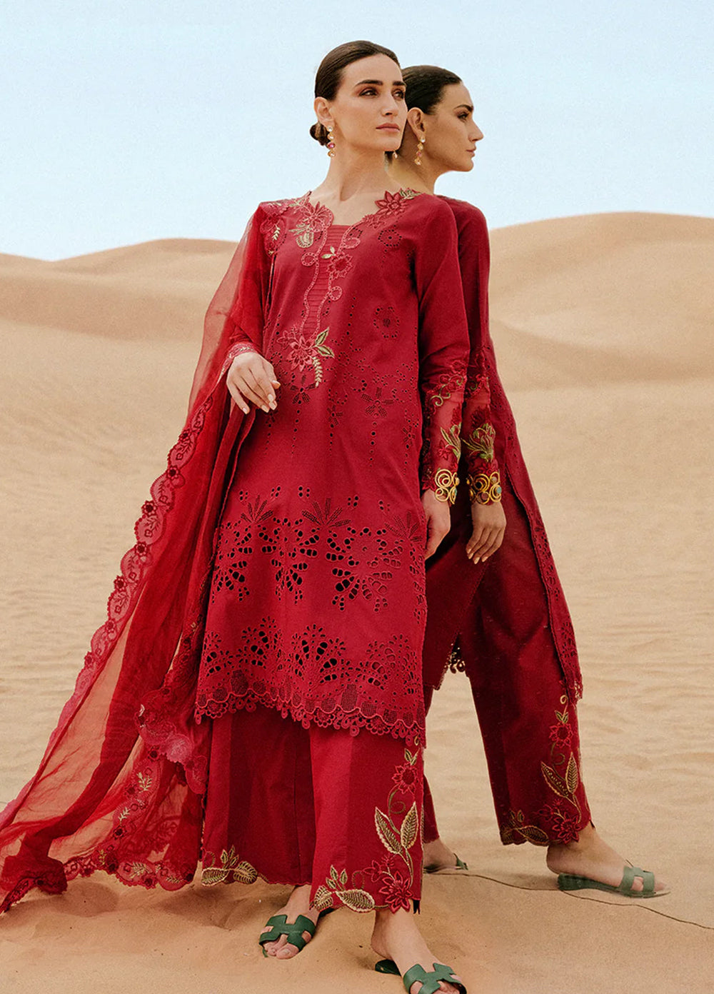 Saira Rizwan Unstitched Embroidered Luxury Lawn 3 Piece Suit SR26ULL SRL26-06 RAYLI - Festive Collection