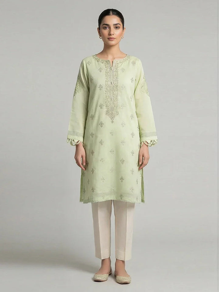Salitex Women Embroidered Cambric 2 Piece Suit LPS24LFT006 - Summer Collection