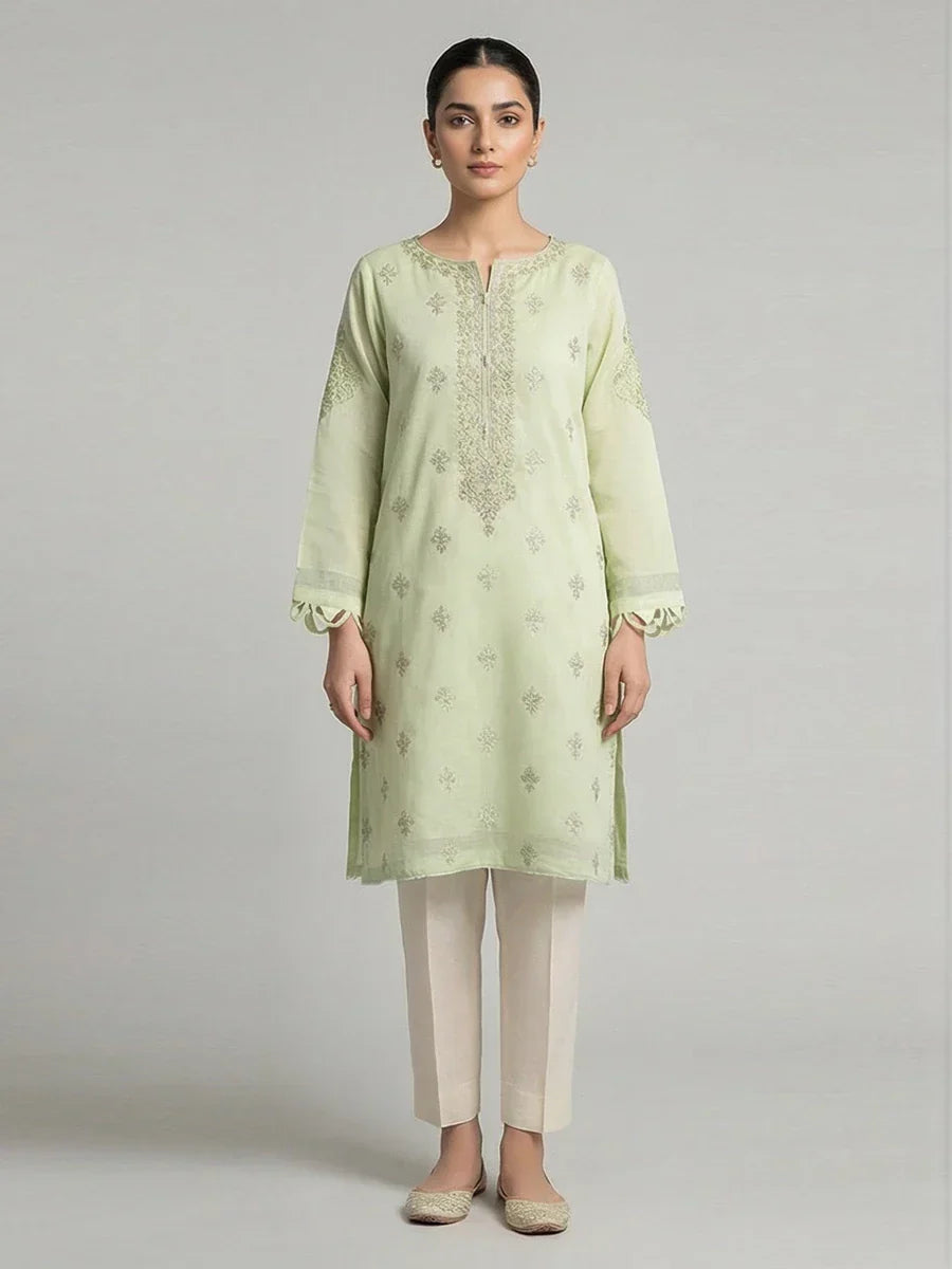 Salitex Women Embroidered Cambric 2 Piece Suit LPS24LFT006 - Summer Collection