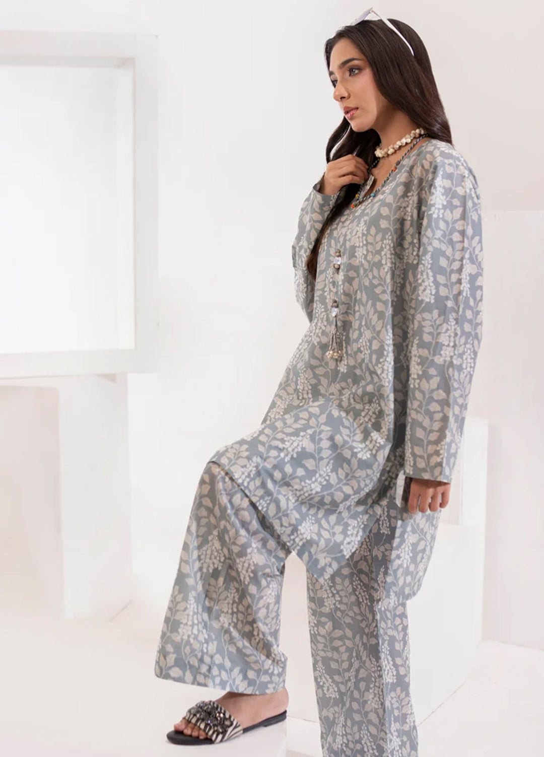The Print Story by Shamooz RTW Printed Lawn 2 Piece Suit SHM26PL Dim I-L-004 - Casual Collection