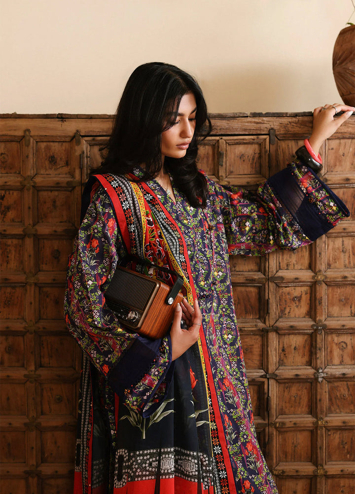 Amaya by Zaha Unstitched Printed Lawn 3 Piece Suit ZK26UAL Veda APL26-08 - Casual Collection
