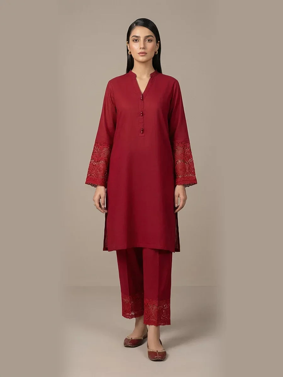 Salitex Women Solids Crepe 2 Piece Suit CPS25LFT027 - Summer Collection