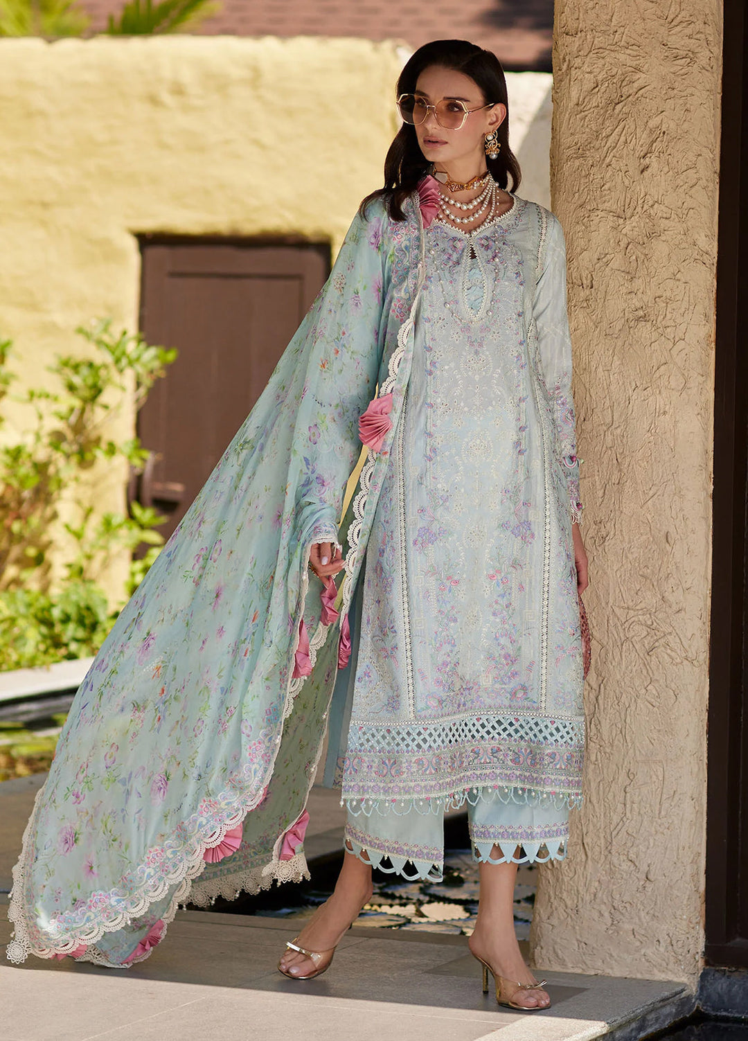 Ariya by Kanwal Malik Unstitched Embroidered Luxury Lawn 3 Piece Suit KM26UA D-9 ELORA - Summer Collection