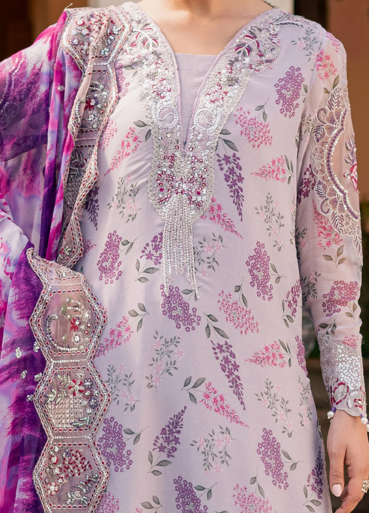 Heirloom by Daria Unstitched Embroidered Chiffon 4 Piece Suit DC26UCH DA-53 - Festive Collection