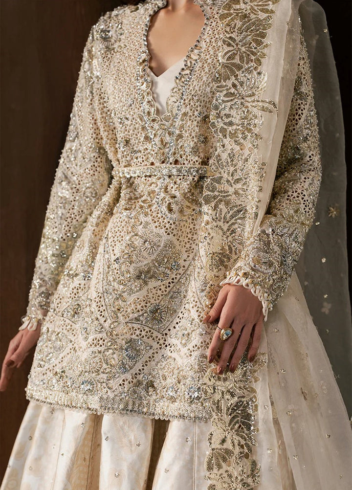 Hayat by Afrozeh Unstitched Raw Silk Embroidered Suits 3 Piece AF25HU AFH-25-05 ROHAVE - Festive Collection
