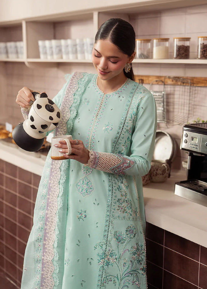 Brewed by Ayzel Unstitched Embroidered Lawn 3 Piece Suit AAF26UBL Affogato ZWU-0149-3PO - Festive Collection