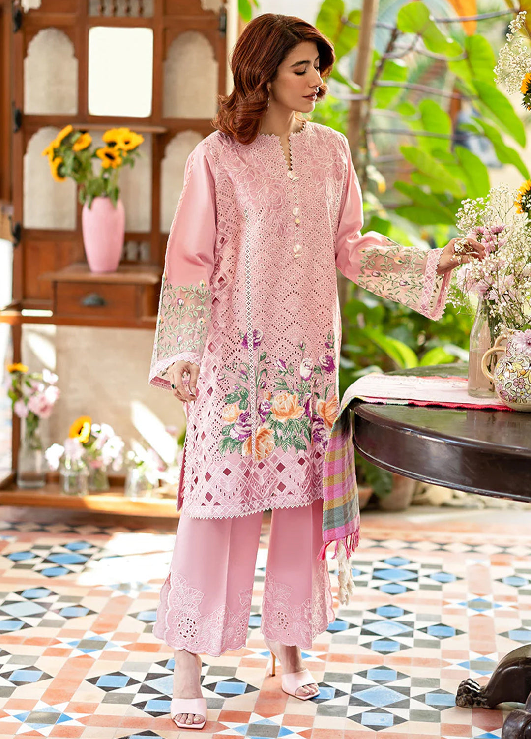Astoria by Mushq Unstitched Embroidered Lawn 3 Piece Suit MQ26UAL 308-Arabil - Festive Collection
