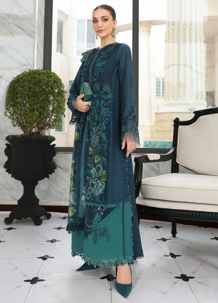 Maria B Unstitched Embroidered Lawn 3 Piece Suit MB26ULE D6 - Eid Collection