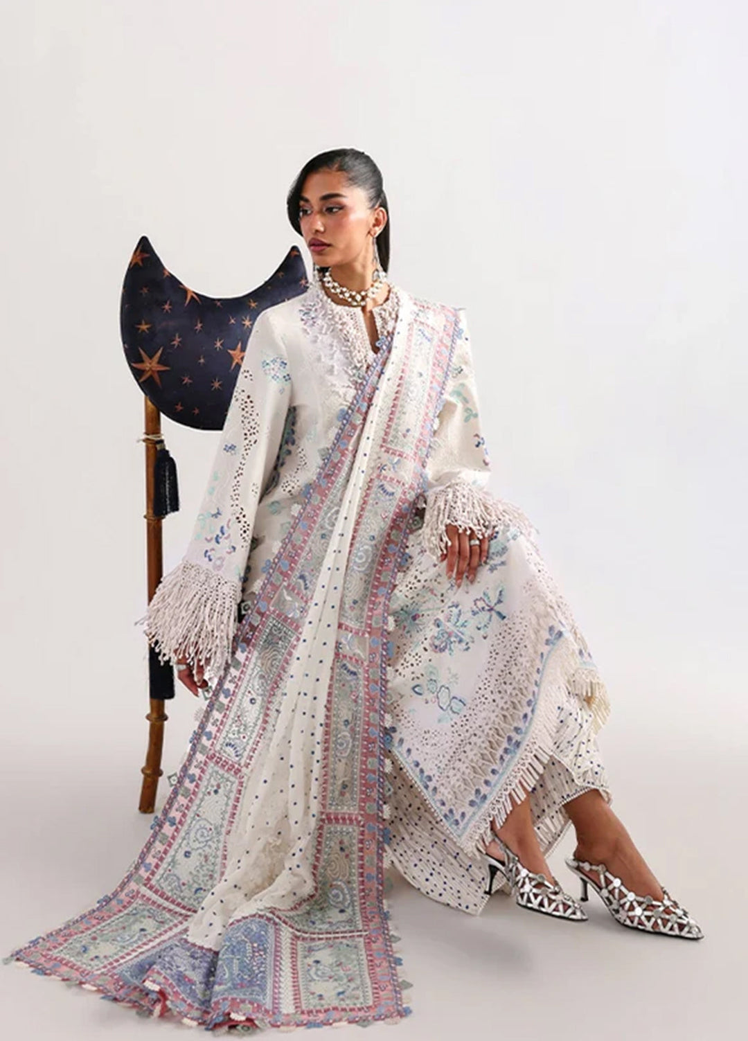 Suffuse Unstitched Embroidered Lawn 3 Piece Suit SSY26ULE Veluna - Eid Collection