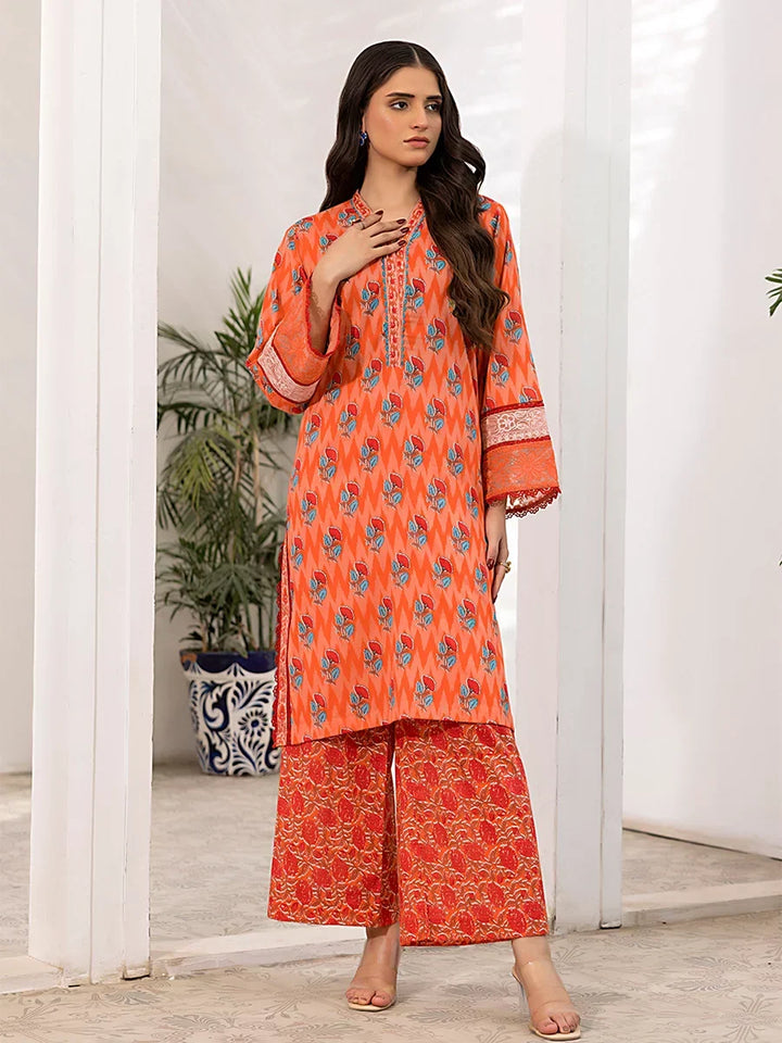 Salitex Women Printed Cross Hatch 2 Piece Suit SPL2PEC037 - Summer Collection