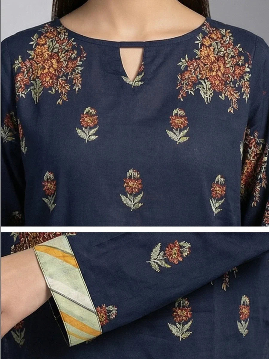 Salitex Women Printed Cambric 1 Piece Shirt CPS24LFT047 - Summer Collection