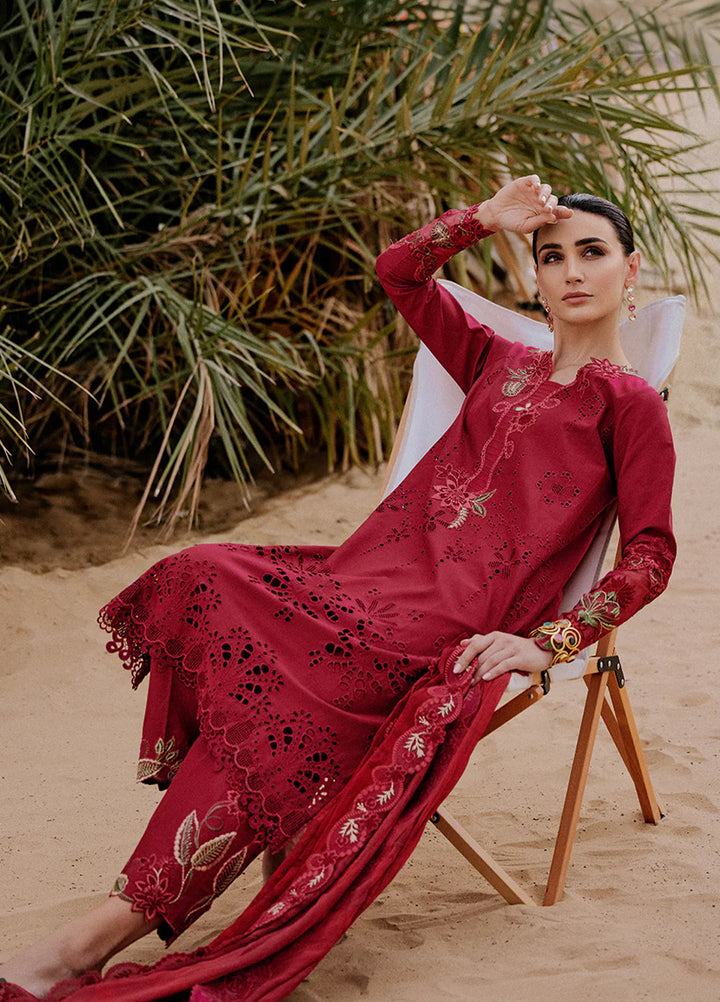 Saira Rizwan Unstitched Embroidered Luxury Lawn 3 Piece Suit SR26ULL SRL26-06 RAYLI - Festive Collection