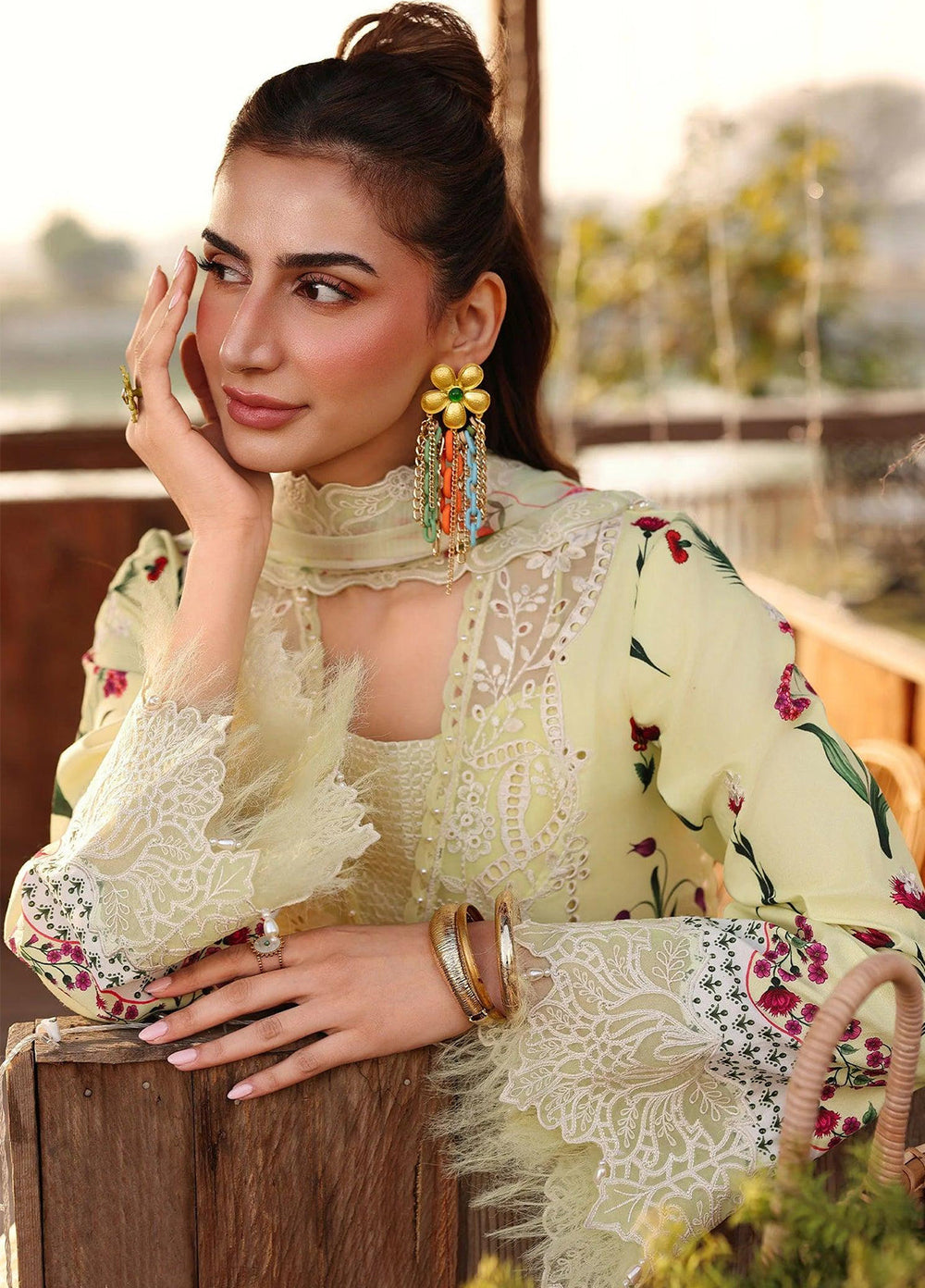 Sardinia Unstitched Embroidered Lawn 3 Piece Suit SRD26ULF D-12 SUNLIT - Festive Collection
