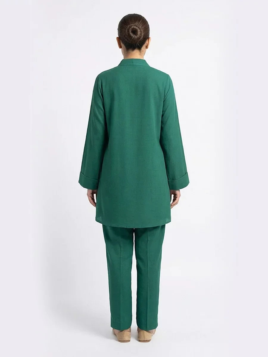Salitex Women Solids Crepe 2 Piece Suit SS25PBC697 - Summer Collection