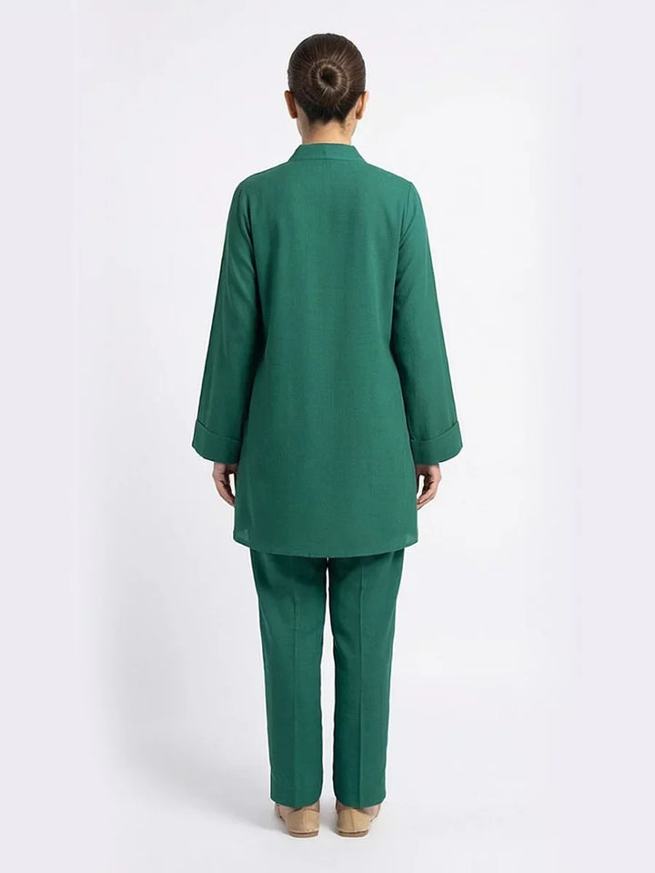 Salitex Women Solids Crepe 2 Piece Suit SS25PBC697 - Summer Collection