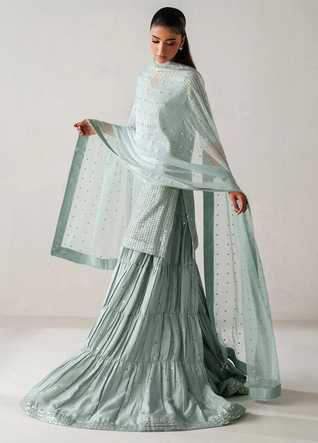 Chantelle by Baroque Unstitched Embroidered Chiffon 3 Piece Suit BQ26UCF UF-4389 - Festive Collection