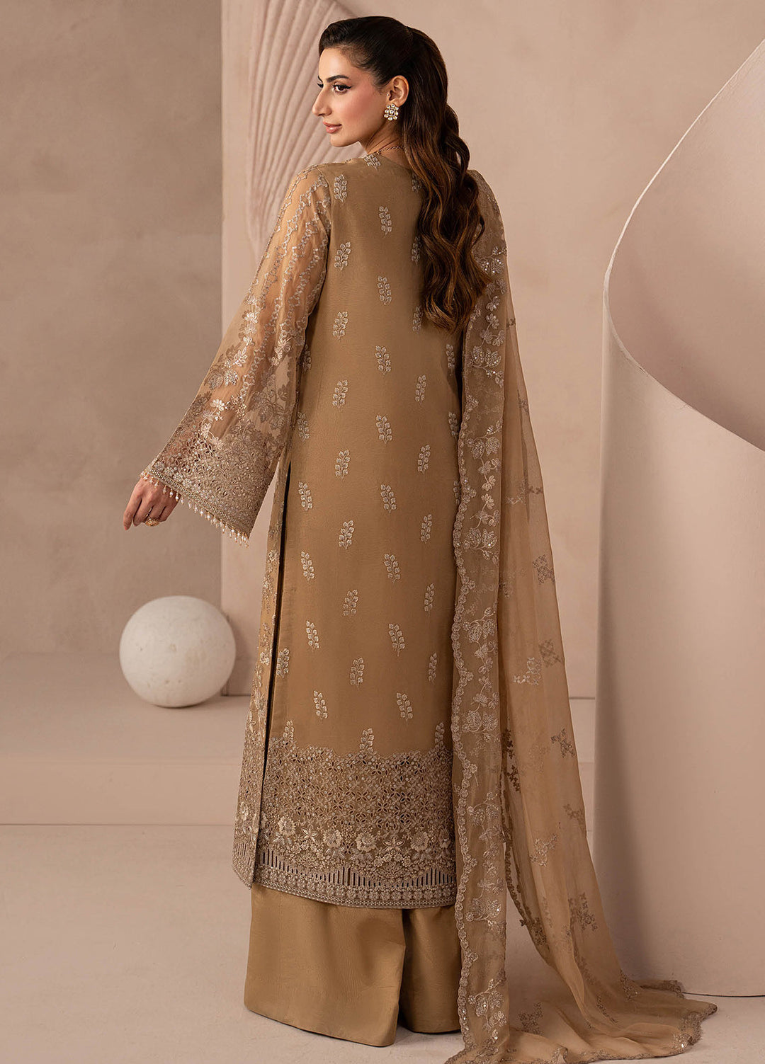 Lamisah by Lavish Premium Unstitched Embroidered Chiffon 3 Piece Suit LVP26UCL Golden Charm - Festive Collection