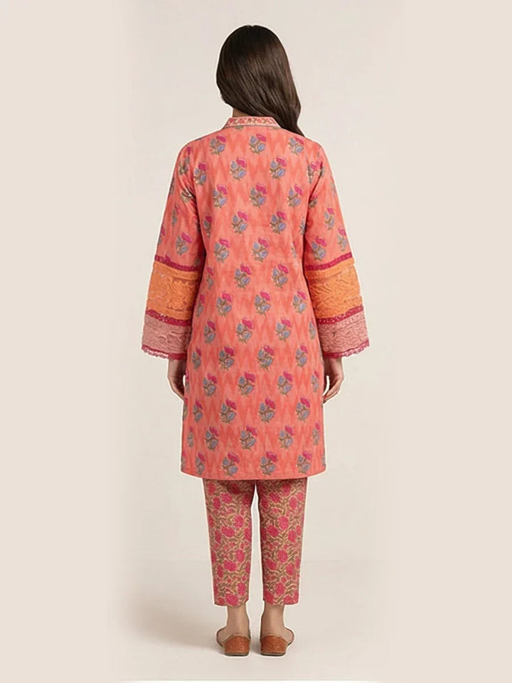 Salitex Women Printed Cross Hatch 2 Piece Suit SPL2PEC037-A - Summer Collection