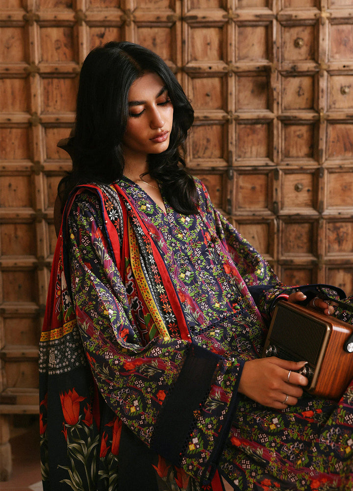 Amaya by Zaha Unstitched Printed Lawn 3 Piece Suit ZK26UAL Veda APL26-08 - Casual Collection