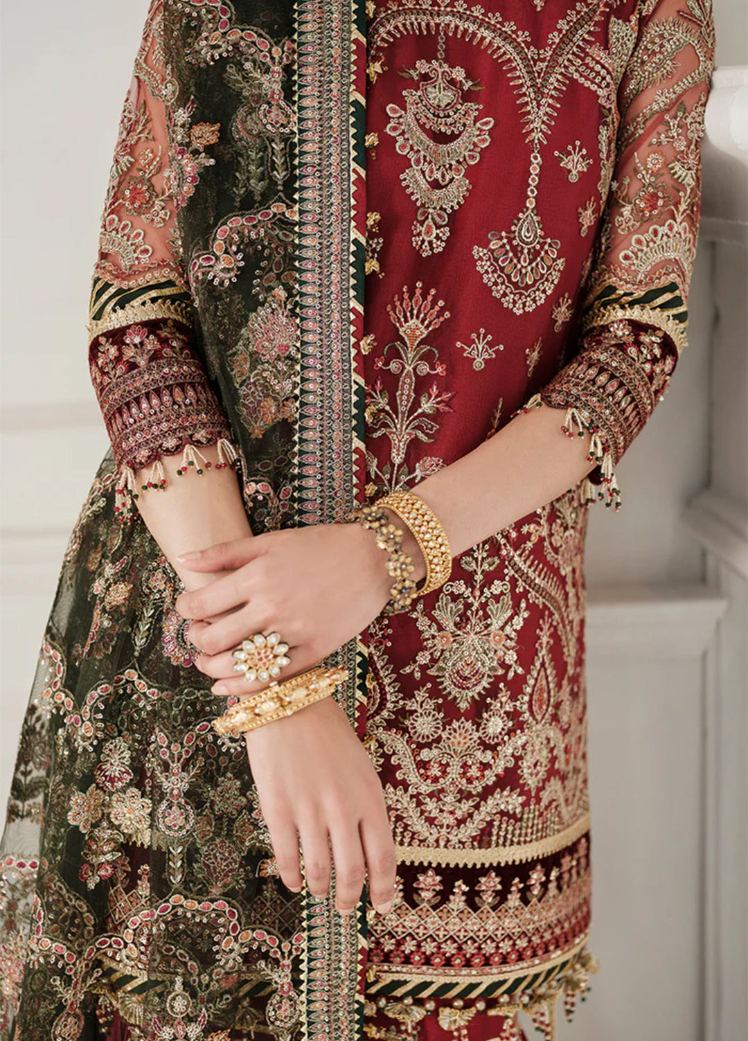 Chantelle by Baroque Unstitched Embroidered Net 3 Piece Suit BQ26UCF CH10-D07 - Festive Collection