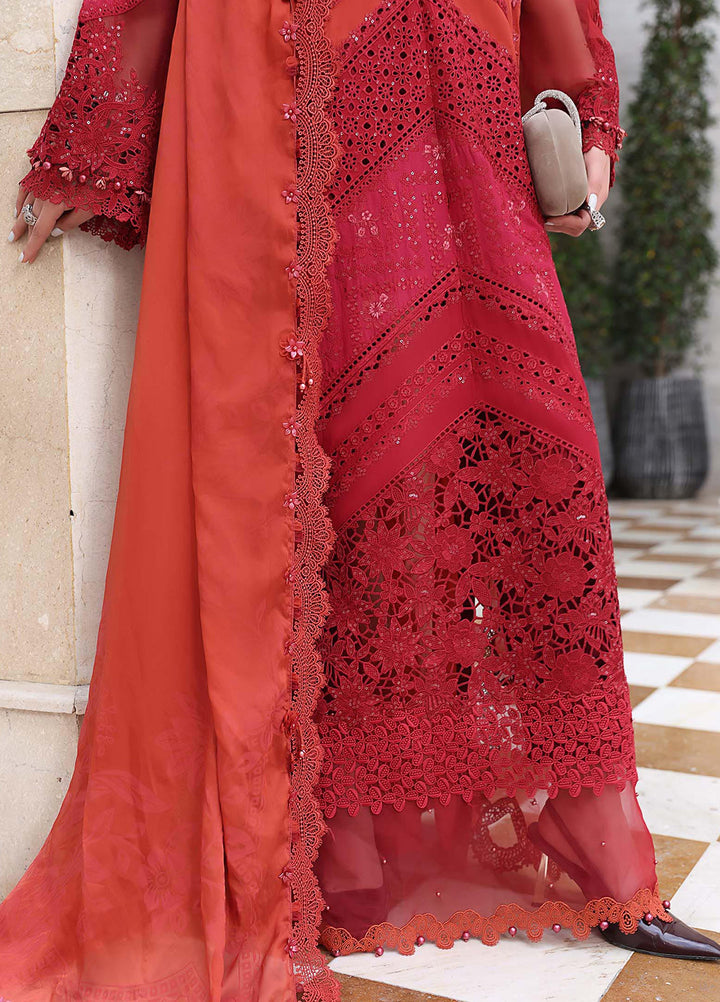 Maria B Unstitched Embroidered Lawn 3 Piece Suit MB26ULE D13 - Eid Collection