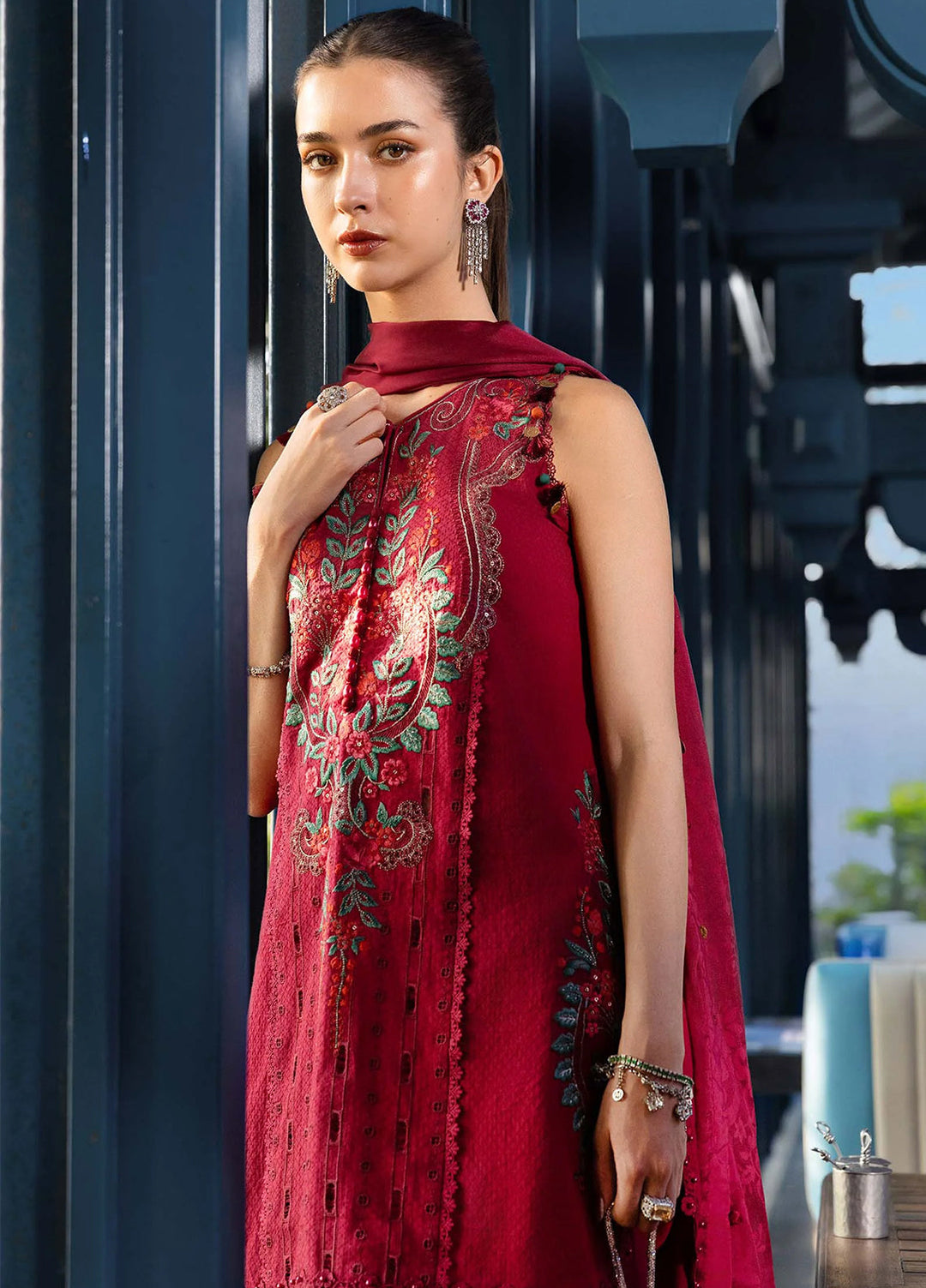 Maria B Unstitched Embroidered Lawn 3 Piece Suit MB26ULE D5 - Eid Collection