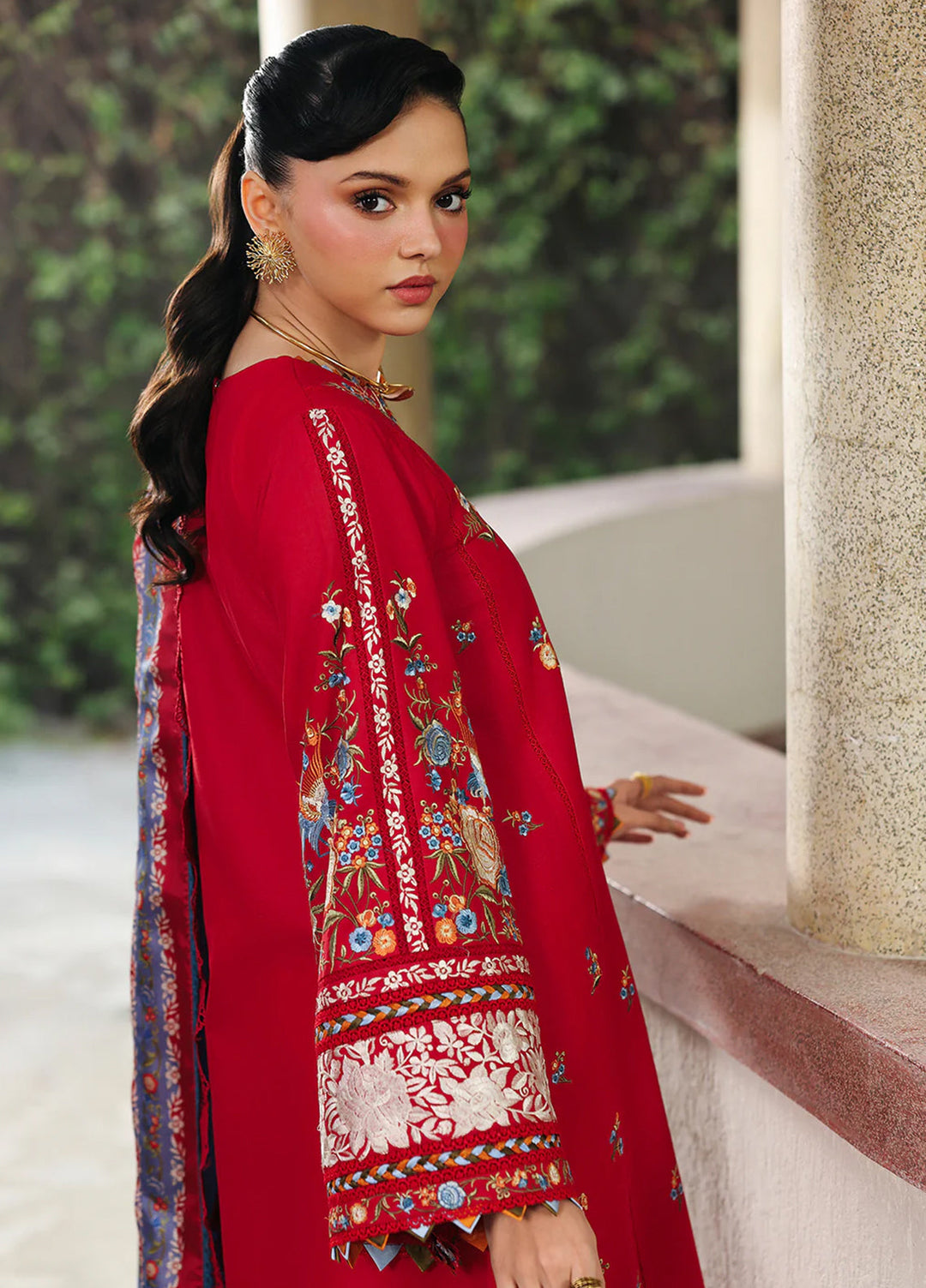 Lumina by Bin Ilyas Unstitched Embroidered Lawn 3 Piece Suit BI26UL L7 3B - Summer Collection