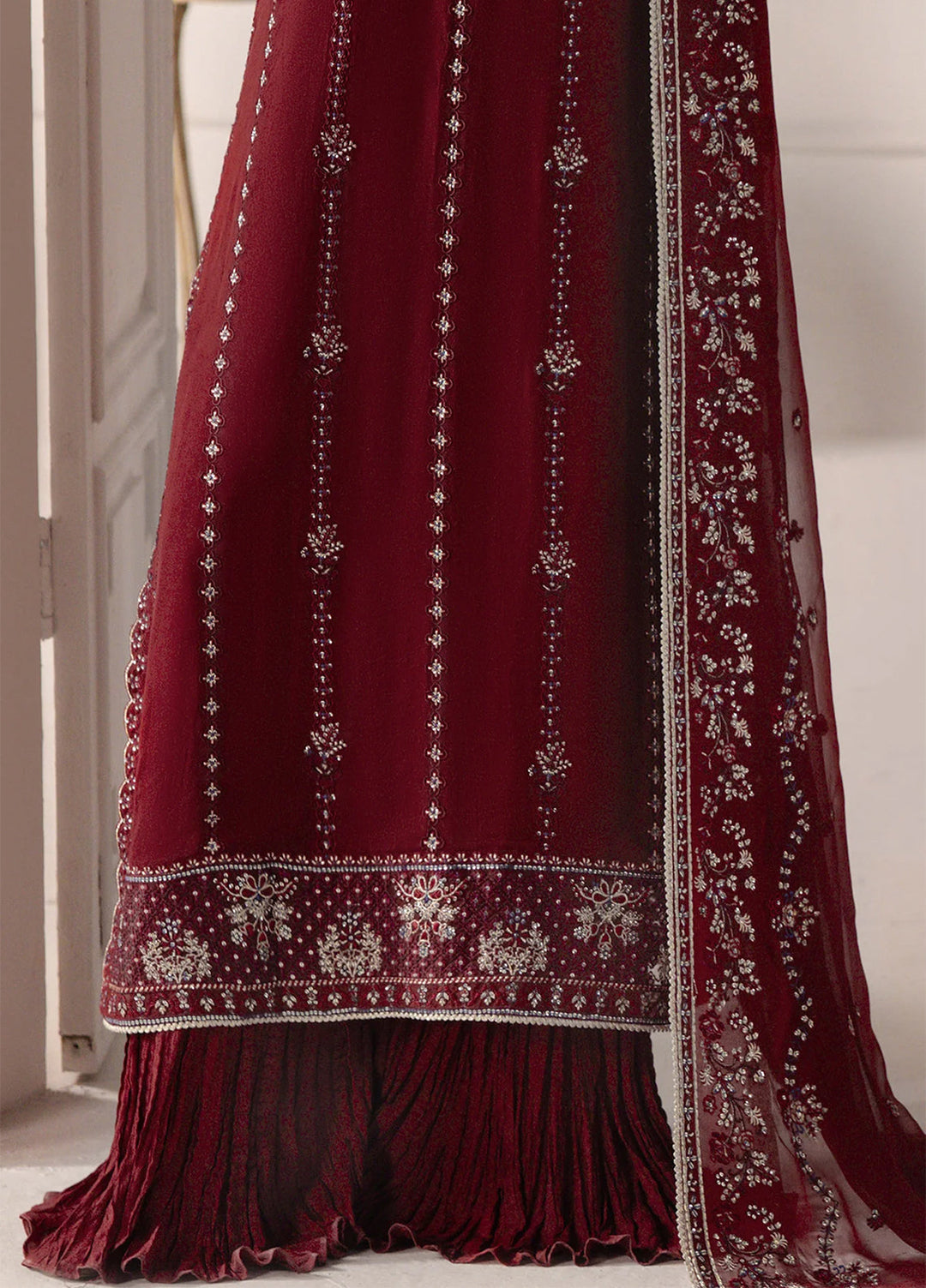 Aurelle by Seran Embroidered Suits Unstitched 3 Piece SN25AU Rosaline - Formals Collection