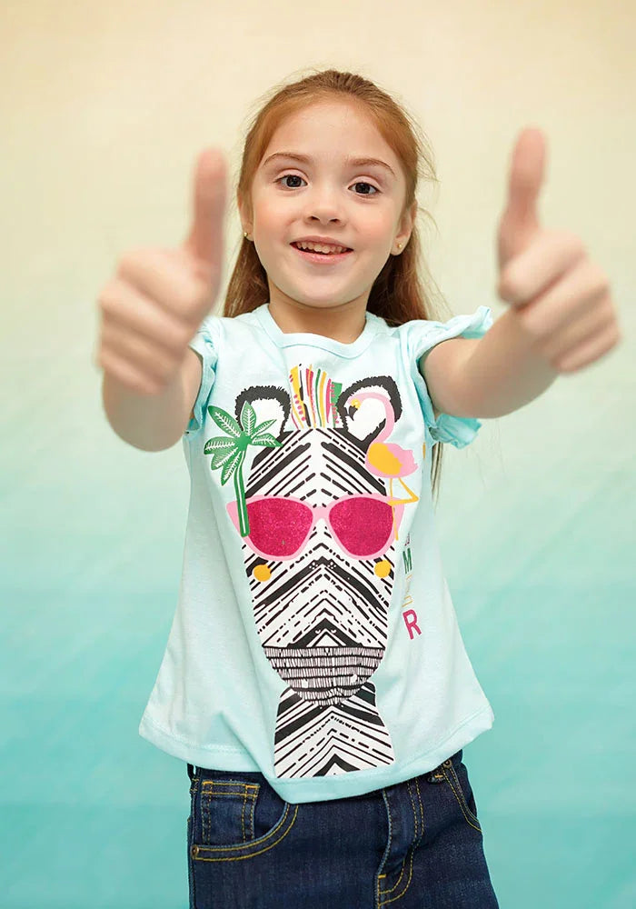 Ochre RTW Printed Cotton T-Shirt Girls 1 Piece OGK-205 - Summer Collection