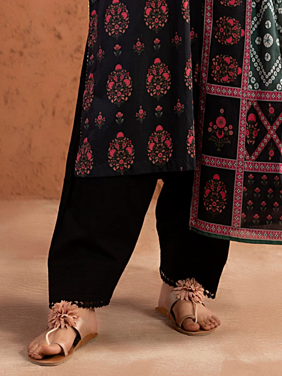 Salitex Women Embroidered 1 Piece Cambric Bottom TPS25L021 - Summer Collection