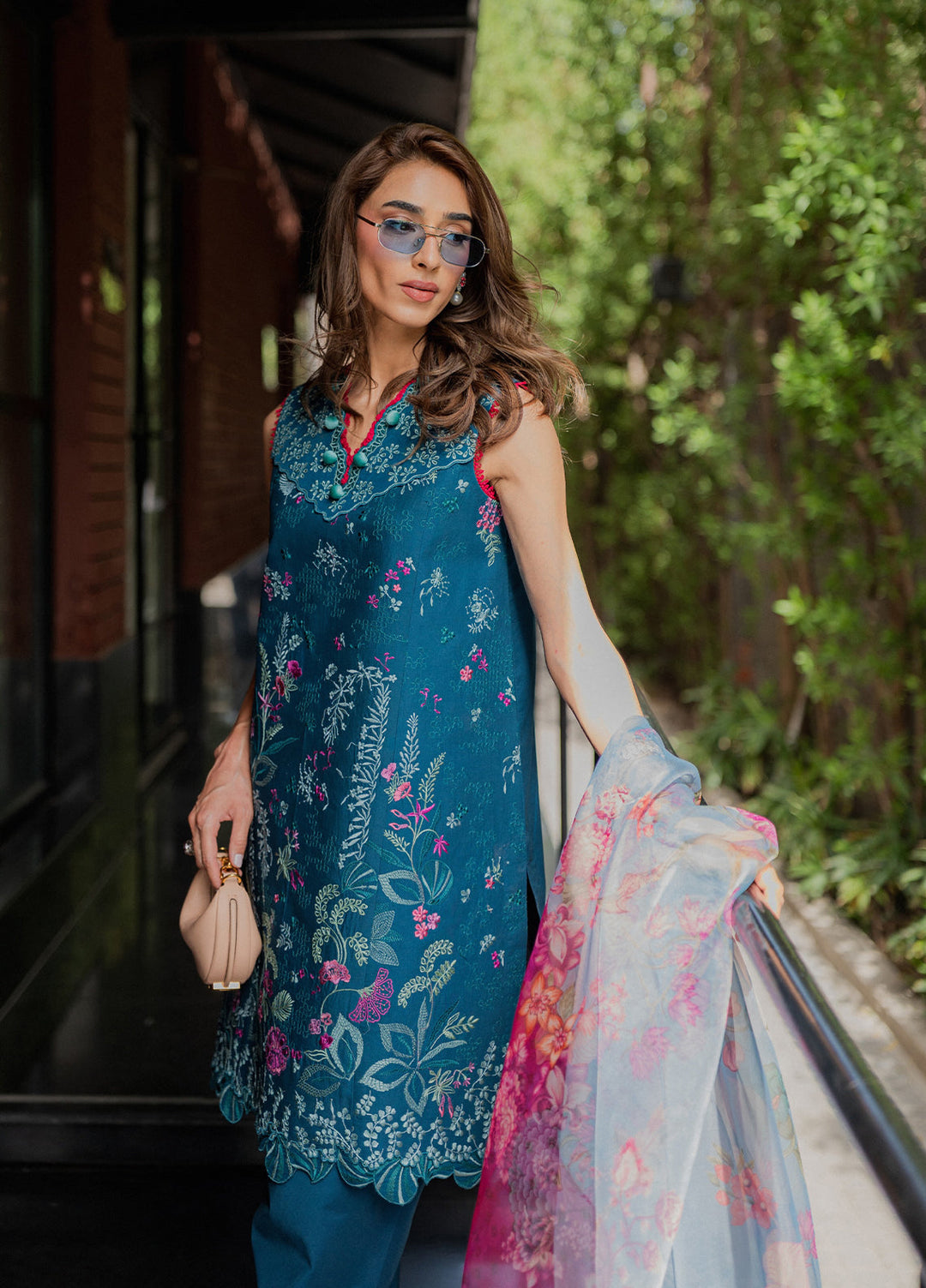 Lilas by Republic WomensWear Unstitched Embroidered Lawn 3 Piece Suit RW26ULL D-5A - Eid Collection