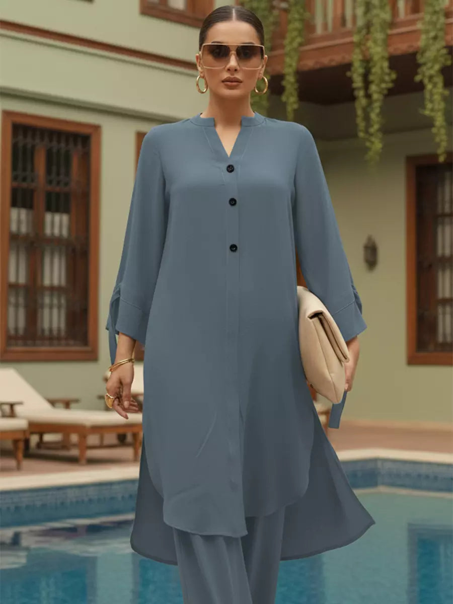 Salitex Women Embroidered Georgette 2 Piece Suit WP7L2PBC331 - Summer Collection