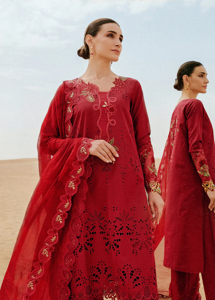 Saira Rizwan Unstitched Embroidered Luxury Lawn 3 Piece Suit SR26ULL SRL26-06 RAYLI - Festive Collection