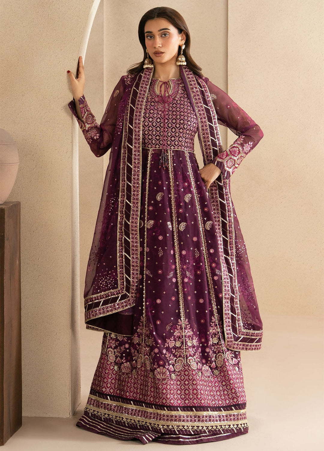Neoma by Xenia Formals Unstitched Embroidered Chiffon 3 Piece Suit XE26UNF Yawi 01 - Festive Collection