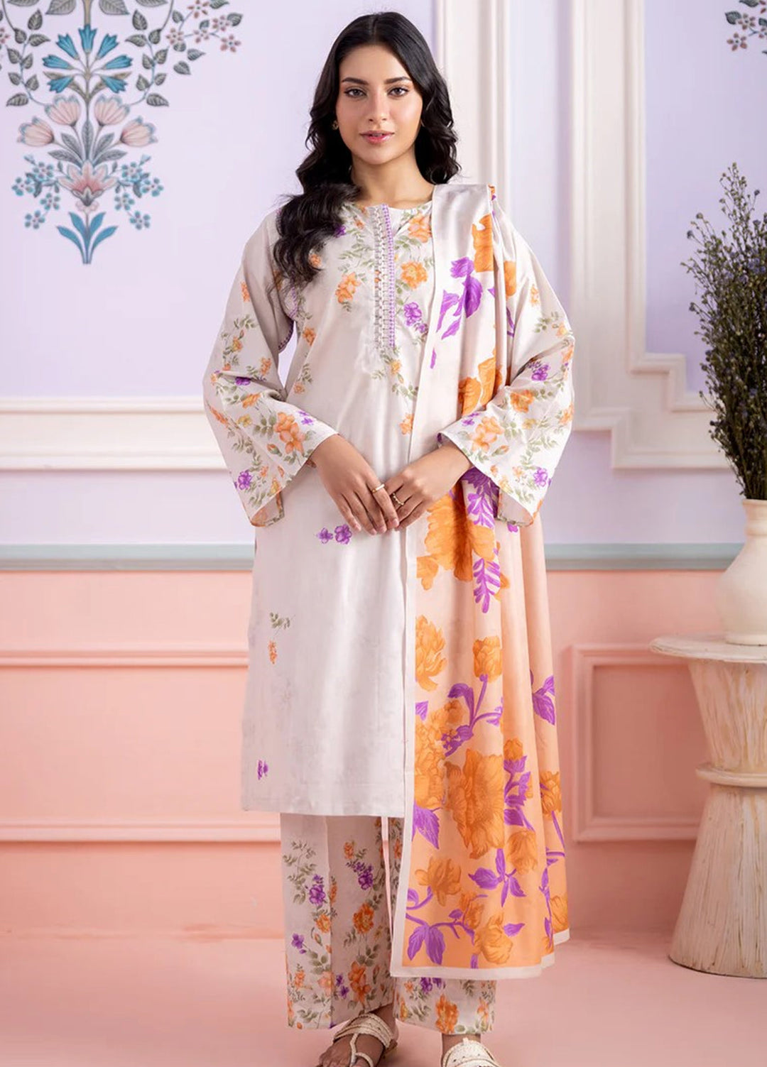 Zellbury Unstitched Printed Lawn 3 Piece Suit ZB26UVIII WUS26X30889 - Casual Collection