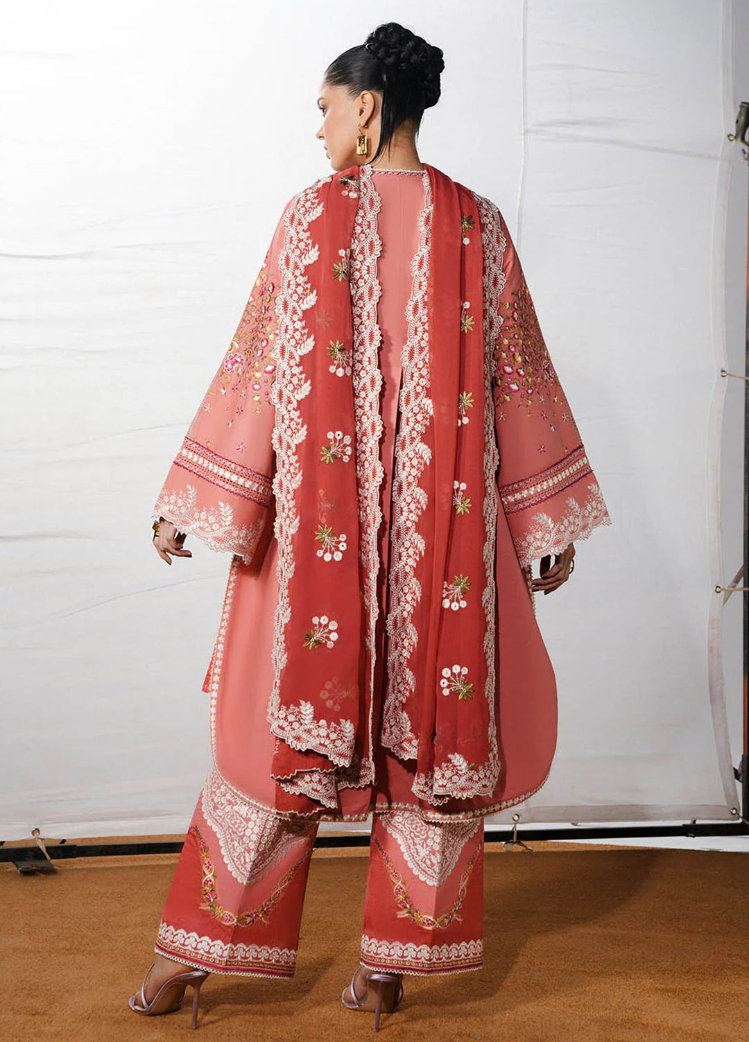 Jugnu by Hussain Rehar Unstitched Embroidered Cotton 3 Piece Suit HR26UJC DINAZ - Festive Collection
