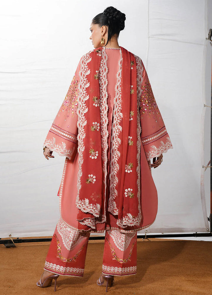 Jugnu by Hussain Rehar Unstitched Embroidered Cotton 3 Piece Suit HR26UJC DINAZ - Festive Collection
