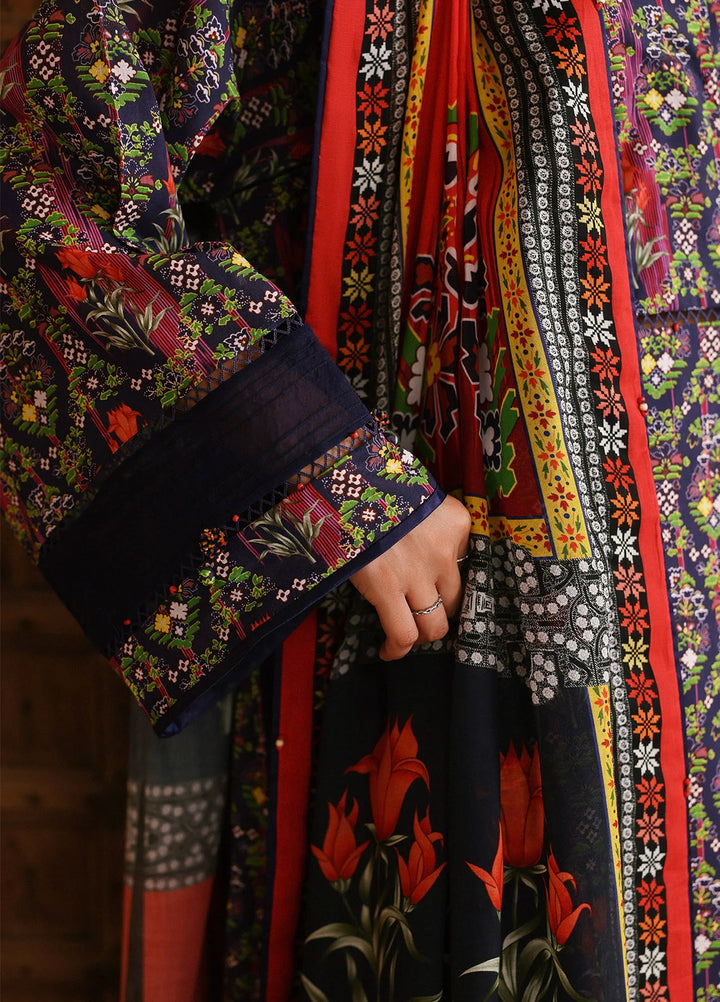 Amaya by Zaha Unstitched Printed Lawn 3 Piece Suit ZK26UAL Veda APL26-08 - Casual Collection