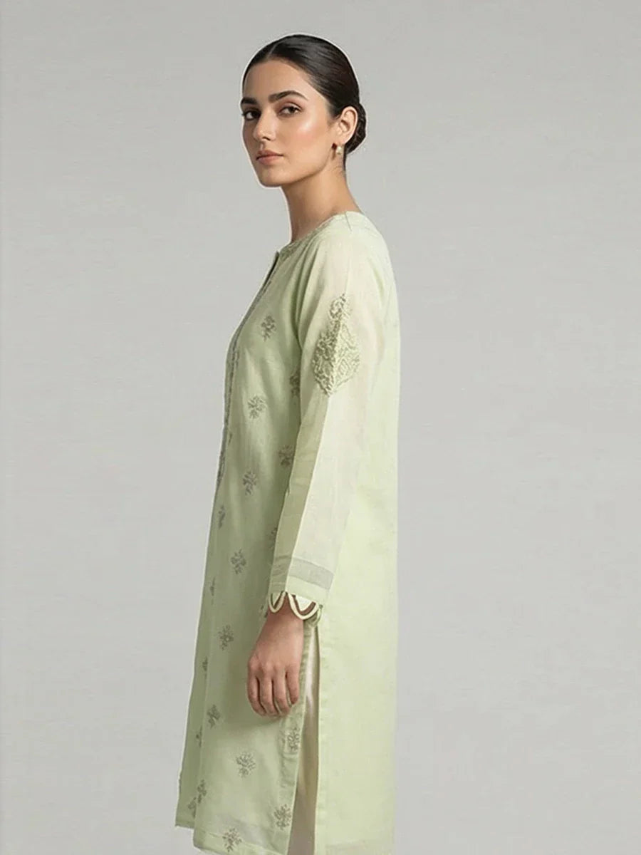 Salitex Women Embroidered Cambric 2 Piece Suit LPS24LFT006 - Summer Collection